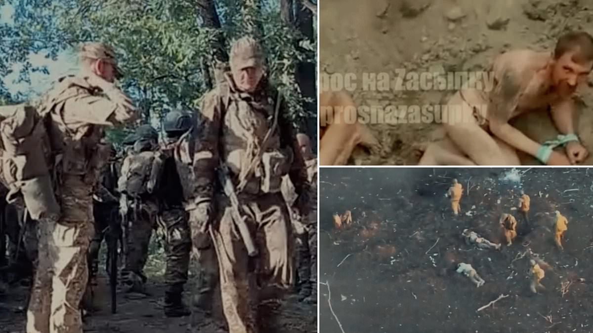 Russian commanders' brutal executions... of their OWN men: Soldiers describe pits filled with men shot for fleeing front line or sent on suicide 'meat storm' missions unarmed