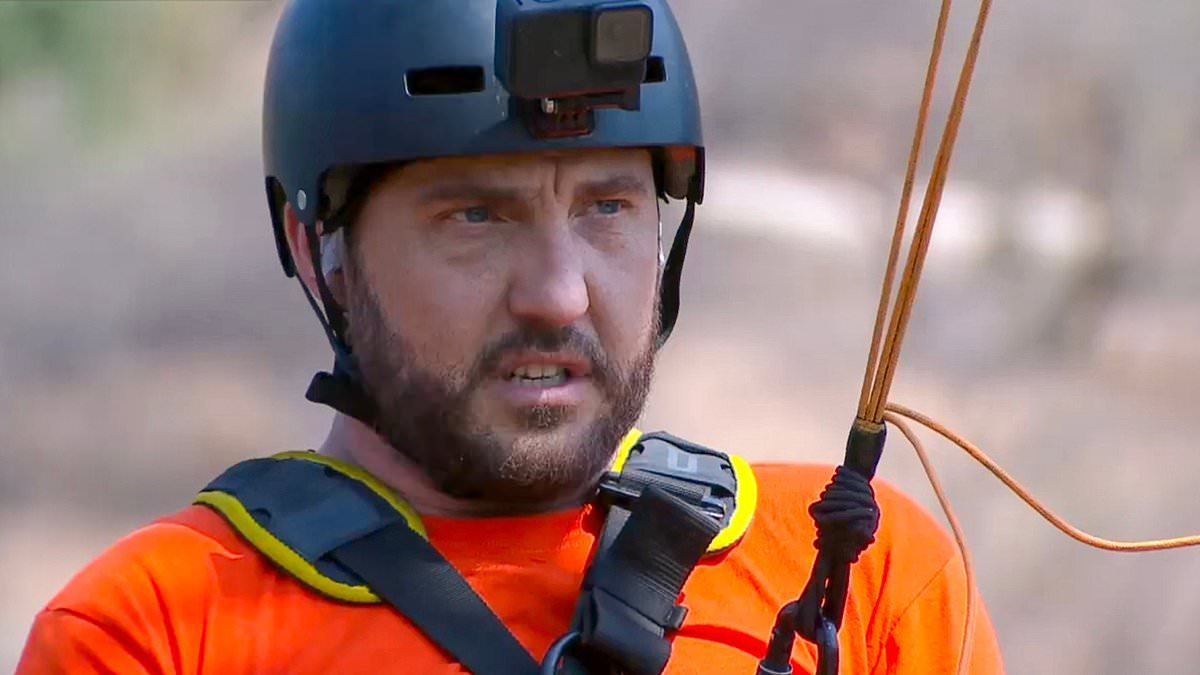 I'm A Celebrity's Seann Walsh roasted for mortifying blunder during scariest trial yet as stars forced to cut ropes dangling them above cliff - and take stomach-churning plunge