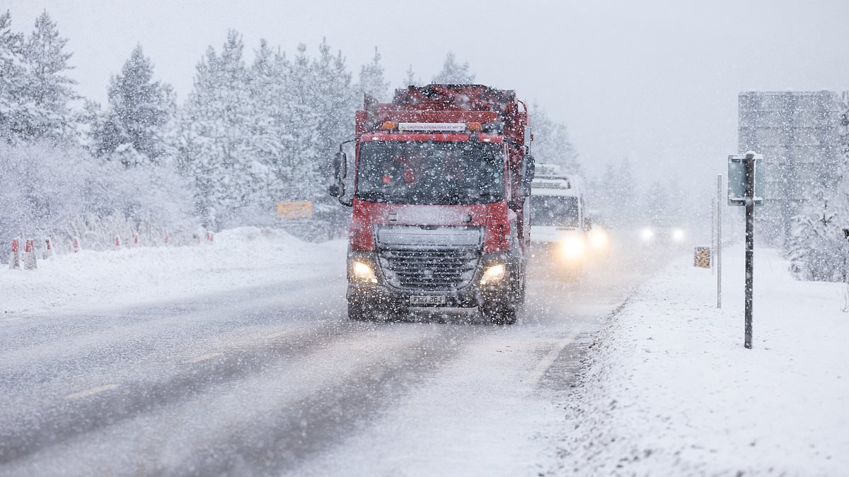 Storm Goretti 'snow bomb' barrels towards Britain: Up to one foot of snow, 90mph winds and black ice to hit the UK - as train operators already axing services