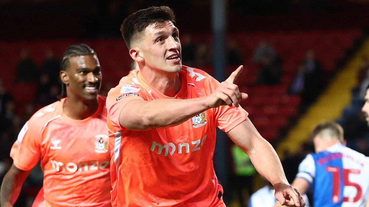 Party time for Frank Lampard's Sky Blues! Coventry City end 25-YEAR Premier League exile with a 1-1 draw at Blackburn after dramatic late equaliser