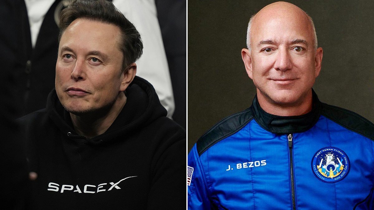 The billionaire space race heats up! Elon Musk and Jeff Bezos's lunar landers will go head-to-head in a 250-mile-high contest for NASA's next moon landing