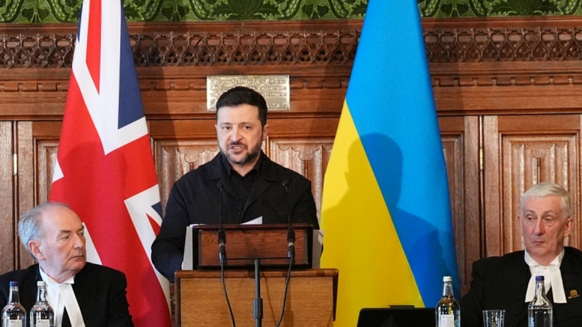 QUENTIN LETTS: Why President Zelensky's speech in Westminster made me mourn for our political class