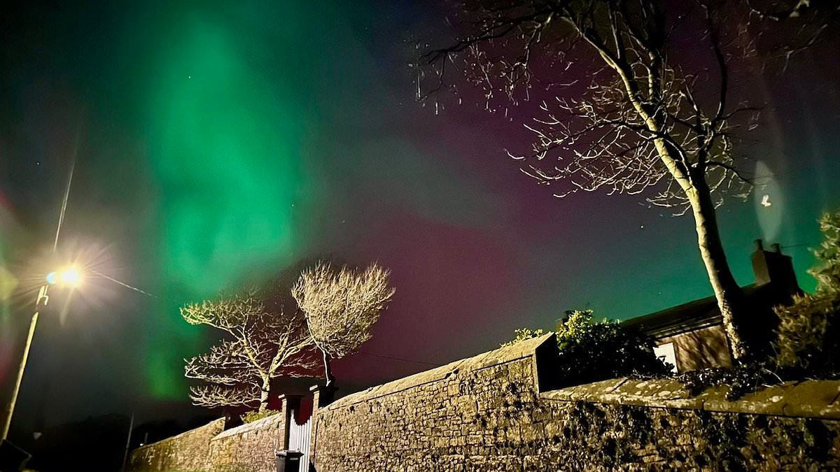 Brits to be mesmerised by the Northern lights for the second night in a row... but clouds will spoil the spectacle for millions
