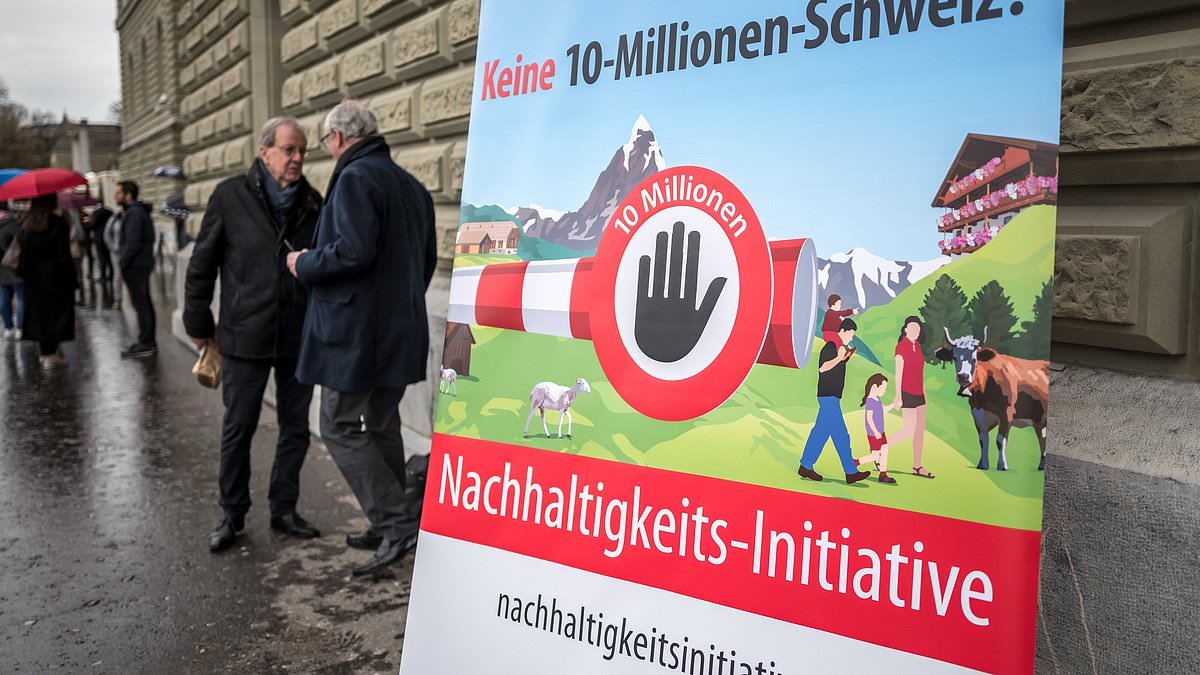 Switzerland will hold referendum on capping its population at ten million in bid to limit migration