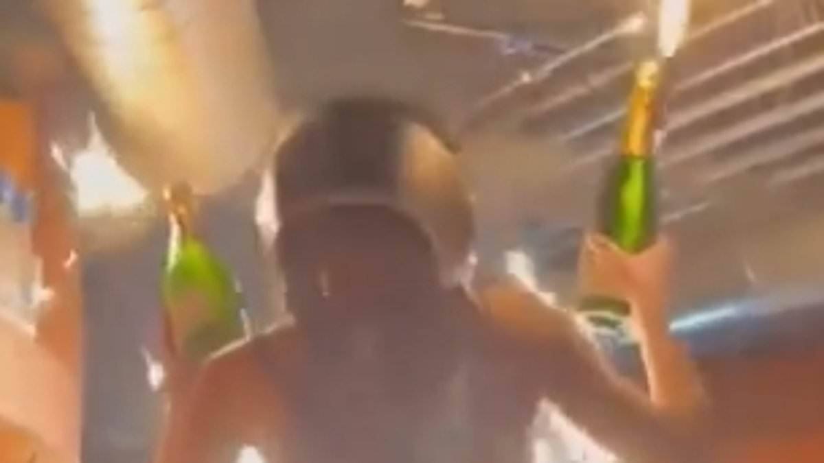 New footage of Swiss nightclub inferno shows inflatable ceiling INSTANTLY caught fire when sparklers were raised to it - and first clue as to why youngsters did not immediately flee