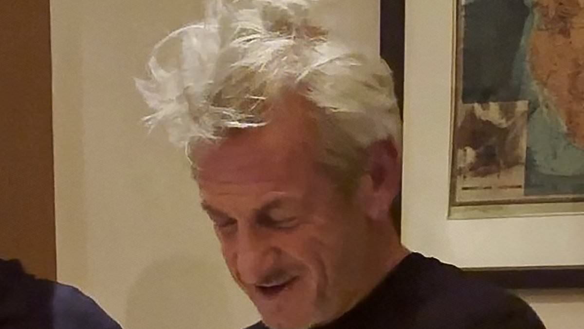 Sean Penn gets an Oscar made from metal from a blown-up Ukrainian train after skipping the ceremony to visit Kyiv