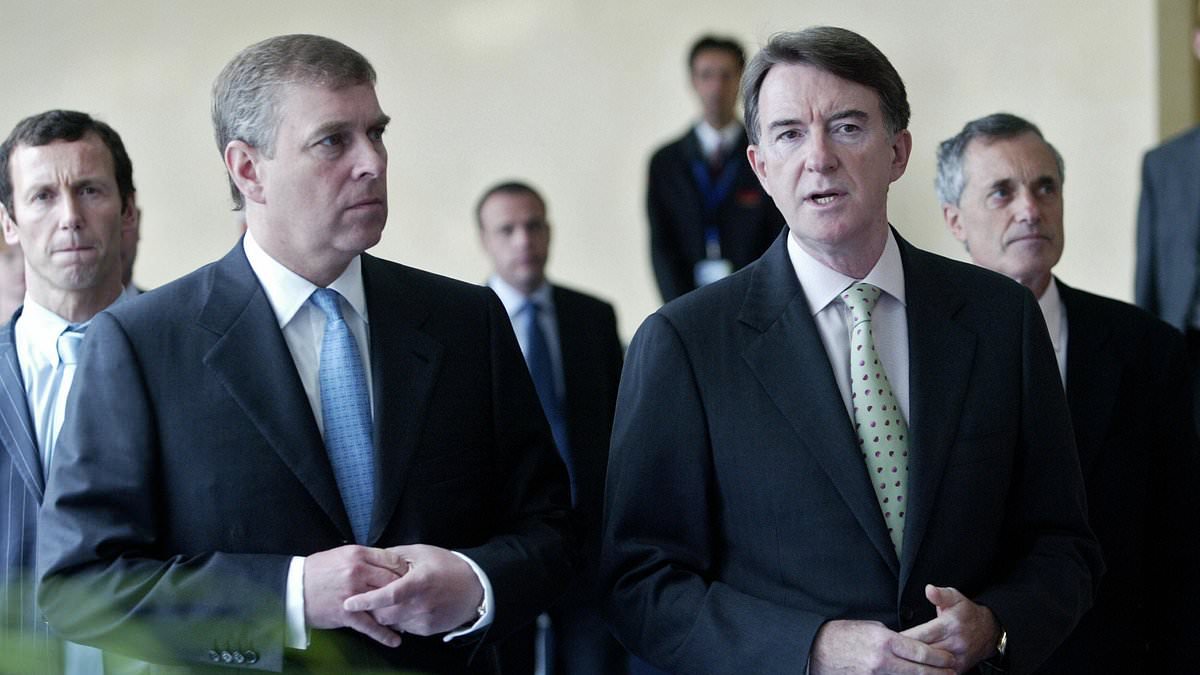 Peter Mandelson 'helped Andrew get trade envoy job against the wishes of King Charles' as he insisted royal was 'well qualified' for the role