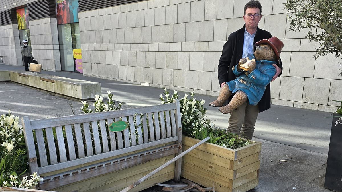 Another iconic Paddington Bear statue takes a battering... and is now looking for a new home