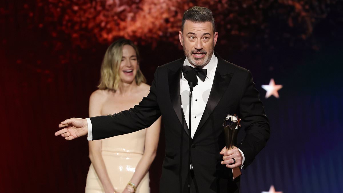 Jimmy Kimmel roasts Trump and praises 'free speech' as he wins at Critics Choice Awards 2026... after Charlie Kirk suspension