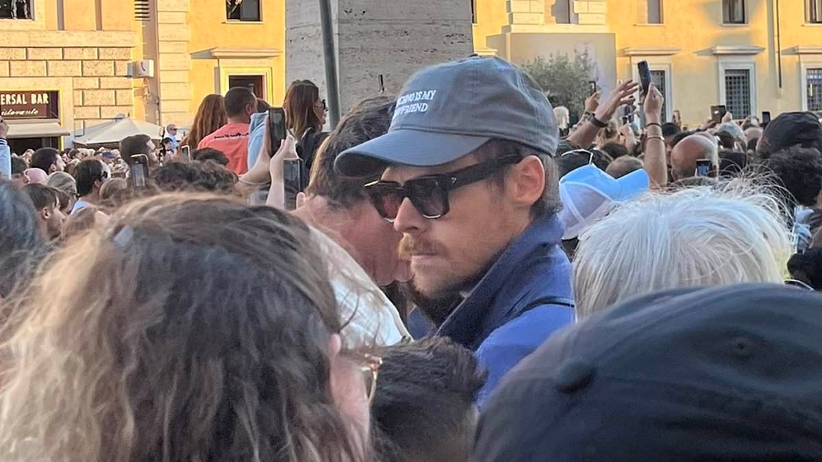 Harry Styles reveals how a cancelled haircut led to his viral appearance at the announcement of the new Pope in St Peter's Square in Rome