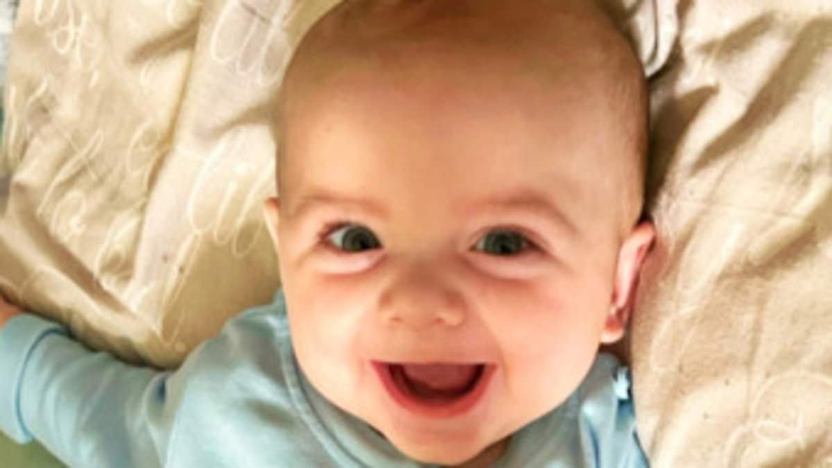 'Happy and healthy' five-month-old baby 'murdered by his angry step-father' had suffered a 'shaking-type injury', court hears