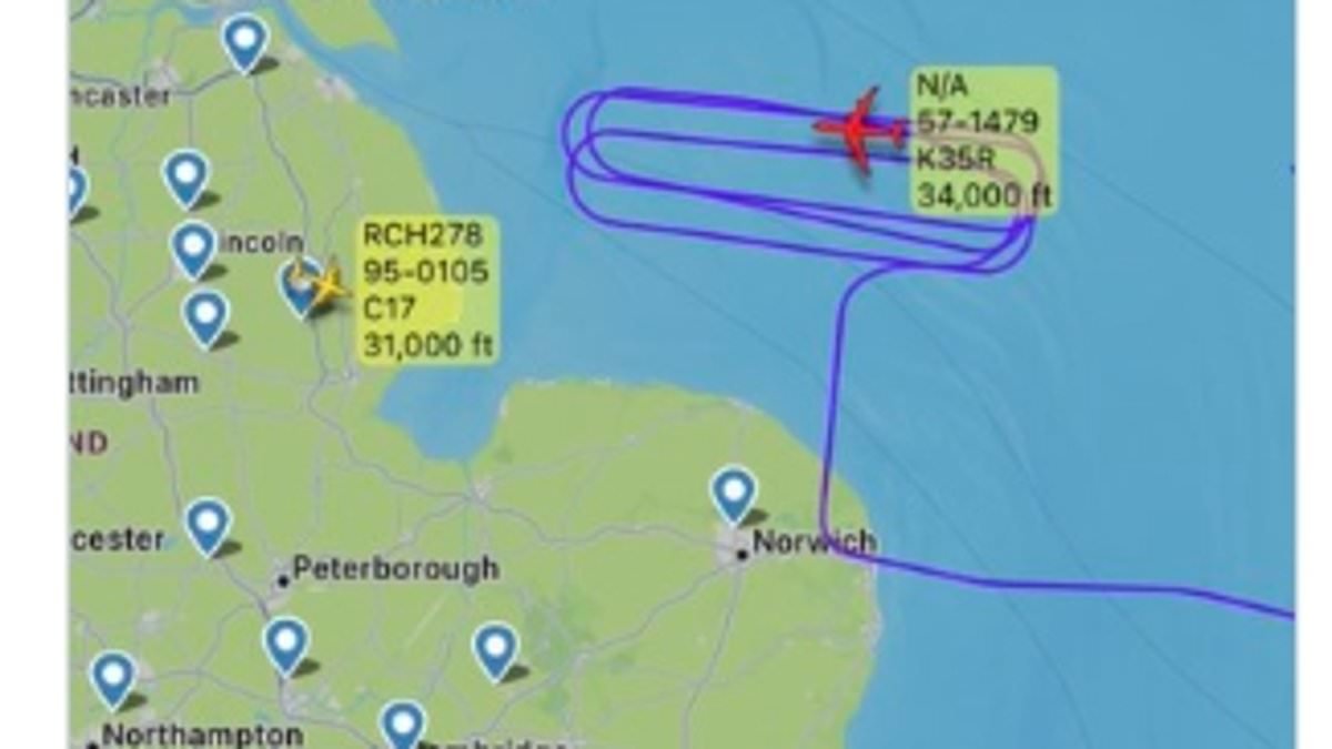 US Air Force plane declares emergency as it flies into UK base from Israel