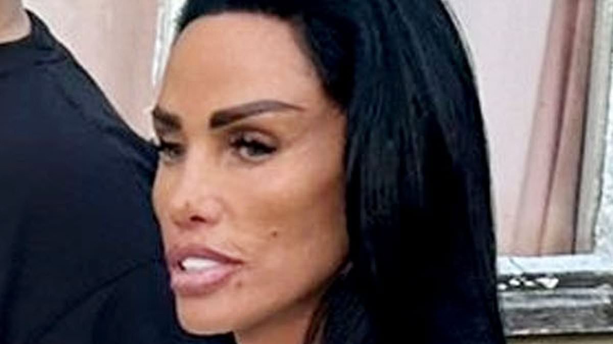 Katie Price runs errands with son Harvey while husband Lee Andrews remains stuck in Dubai as her 'inner doubts' about their whirlwind marriage are revealed