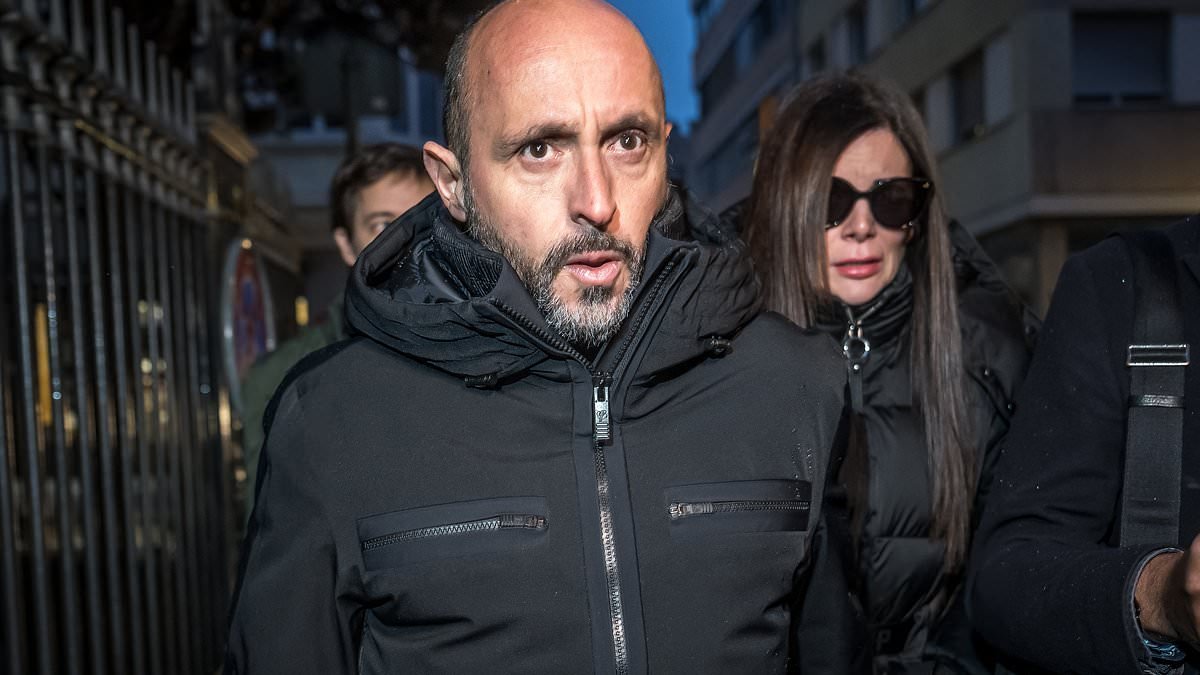 Husband and wife owners of Swiss inferno bar arrive for questioning at prosecutor's office as country holds national day of mourning