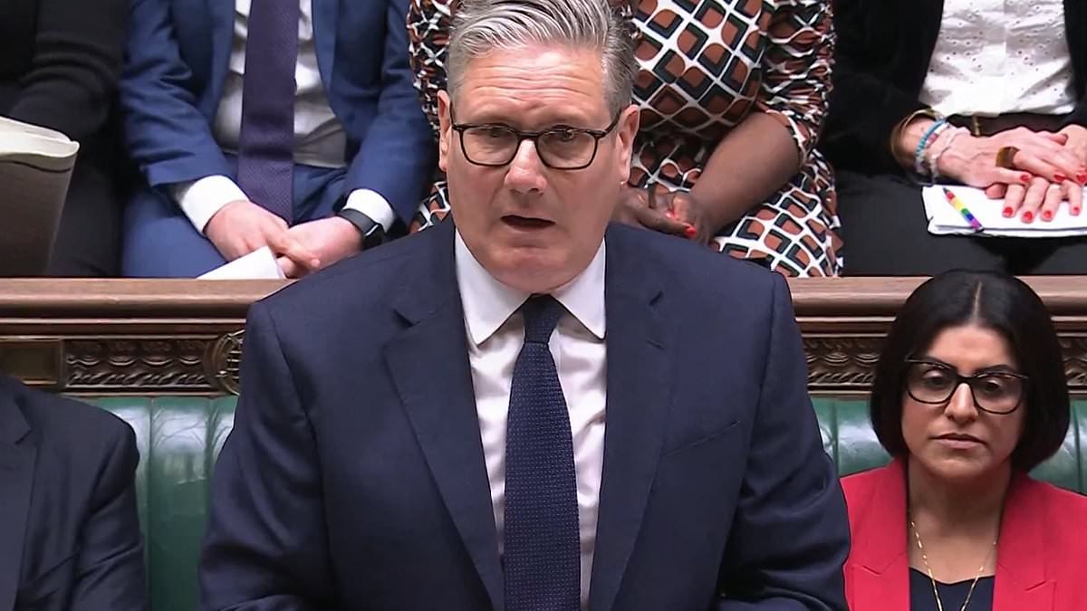 QUENTIN LETTS: Purple-faced, eyes blazing, Starmer let rip at Sir Lindsay - then whacked his fist on the side of Mr Speaker's throne