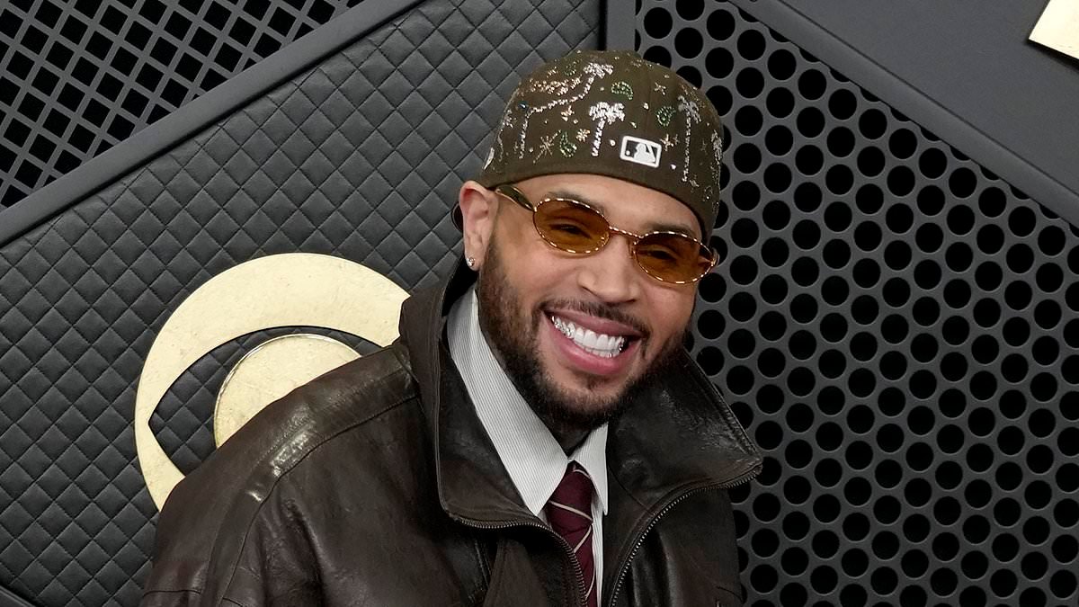 Chris Brown brings along son Aeko, 6, to 2026 Grammys for adorable father-child red carpet moment