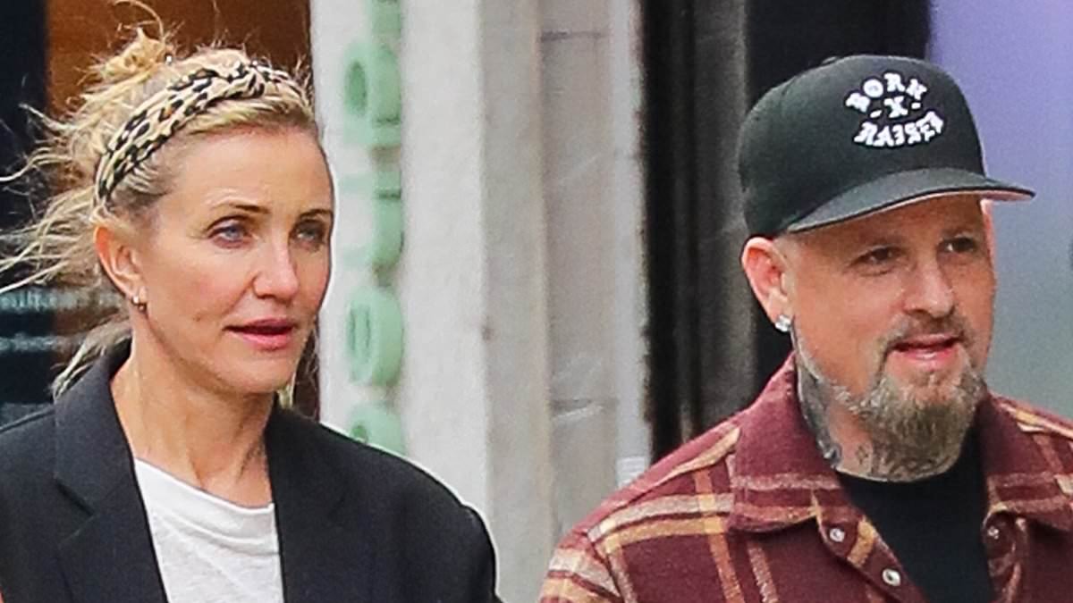 Cameron Diaz and Benji Madden make a rare appearance together as they step out in New York after her return to the limelight