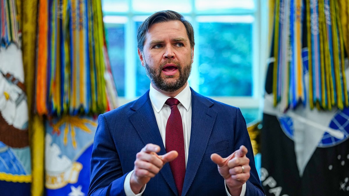 'Submissive' JD Vance lashes out at media for 'trying to drive a wedge' between him and the President on Iran in awkward exchange next to Trump