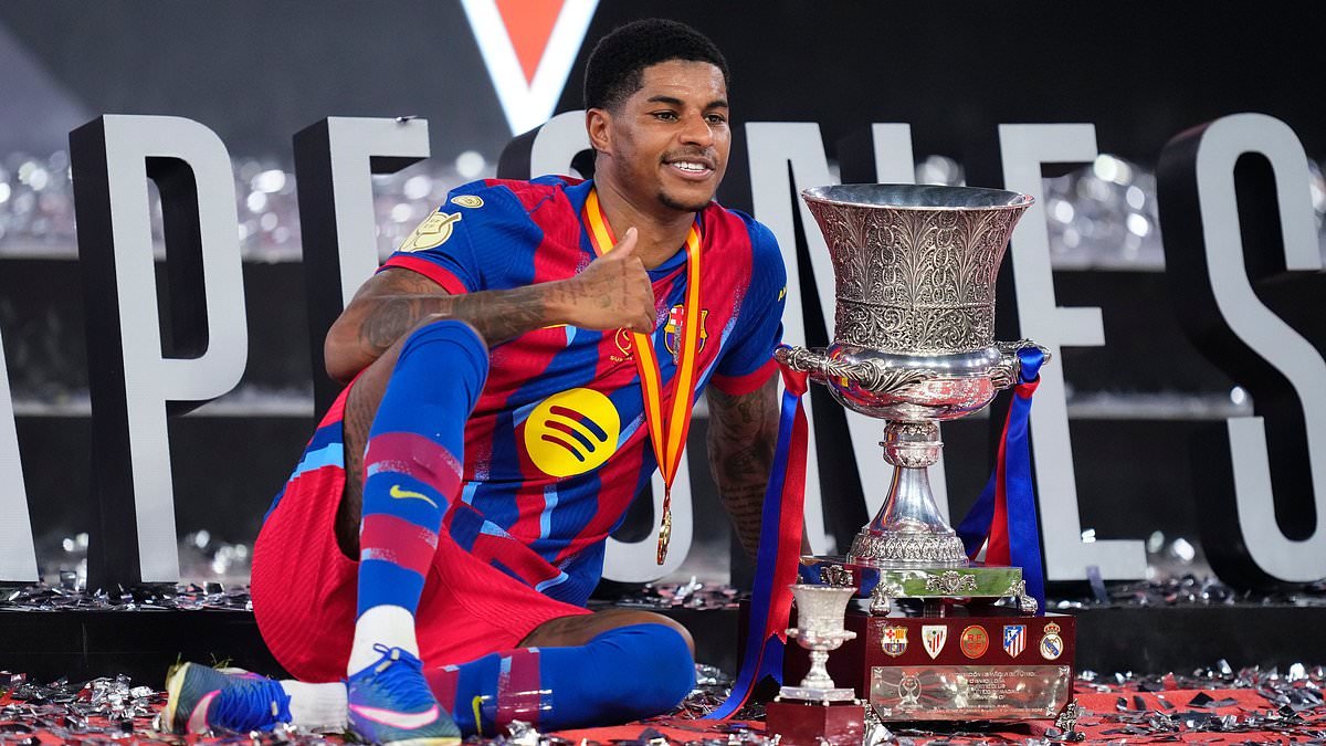 Marcus Rashford 'moves on from Man United': Barcelona want to exercise their £26m purchase option - leaving Michael Carrick powerless even if he wants him back