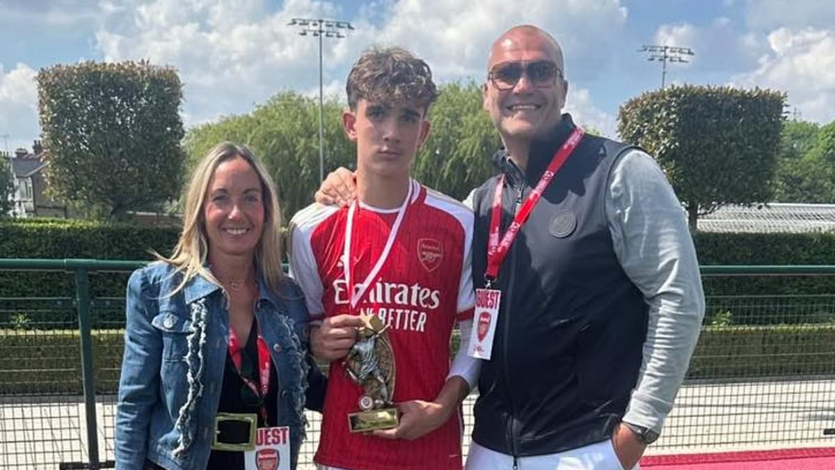 Max Dowman's dad attacks 'verging on fraud' coach of his 16-year-old wonderkid son who 'put out the cones' but is now giving media interviews about how he helped make him an Arsenal star