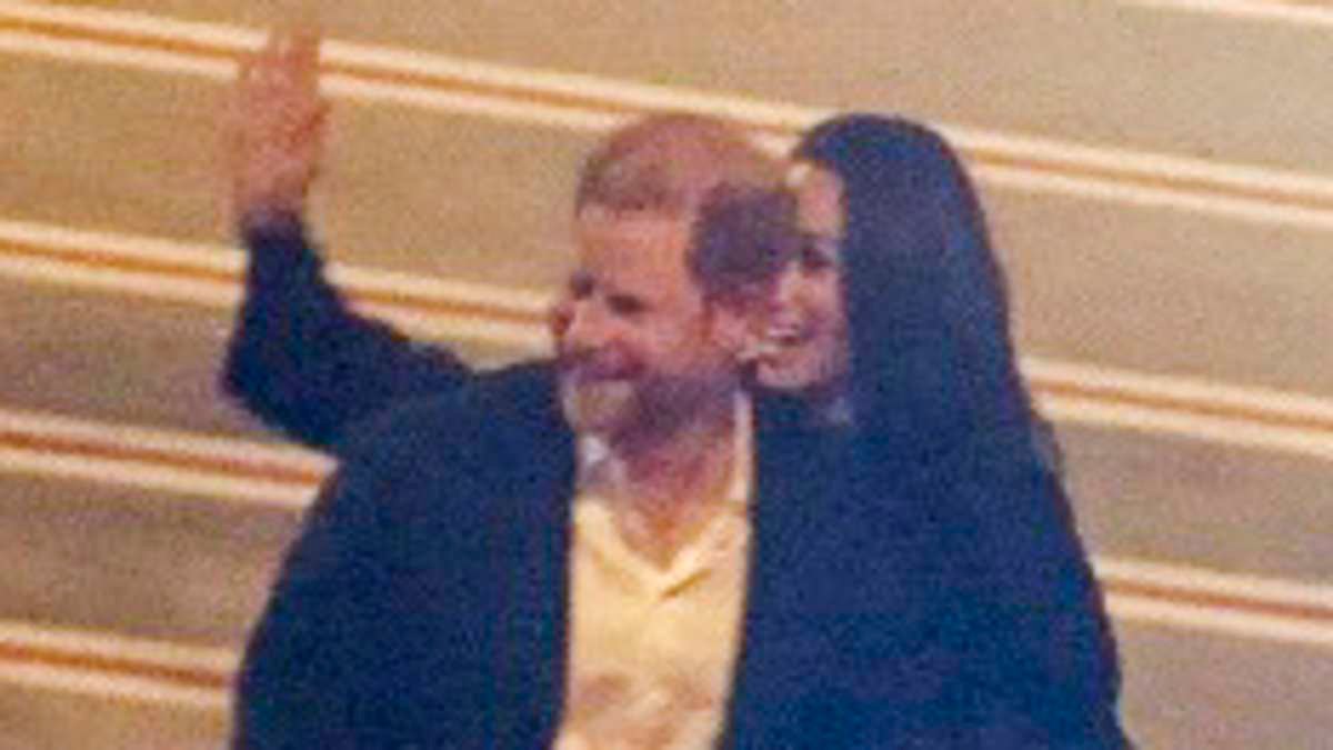 Sussexes are all smiles as they touch down in Sydney for last leg of 'cosplay royal' tour ahead of Meghan's appearance at £1,400 'girls' weekend' retreat