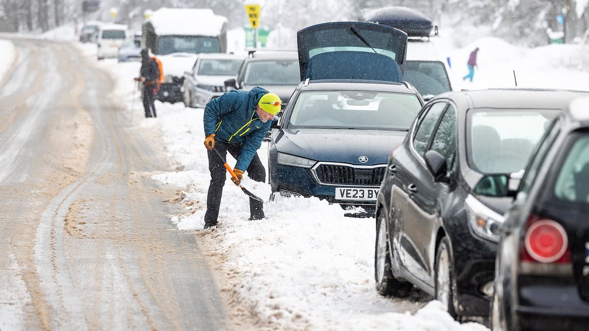 Storm Goretti 'snow bomb' to hit Britain TODAY: Slew of weather warnings as up to a foot of snow and 90mph winds to hit the UK - with trains already cancelled and schools closed
