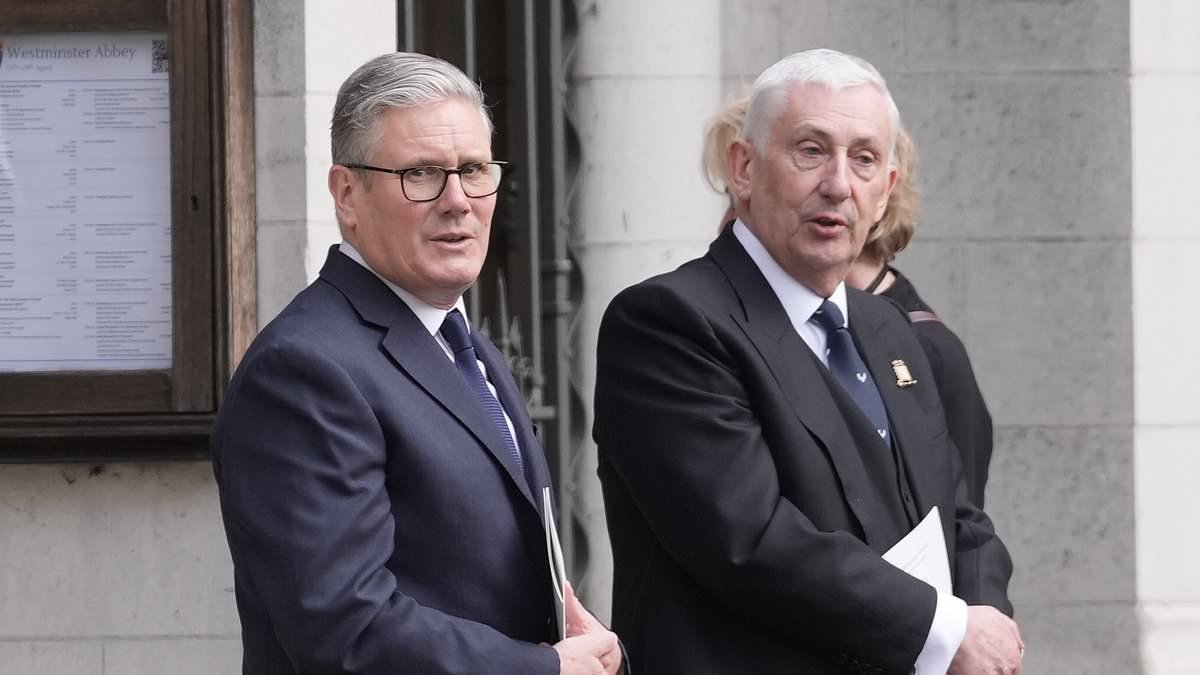 QUENTIN LETTS: The day before Starmer's Commons tantrum, the Speaker sent the PM packing when he tried to overturn protocol at a grand Westminster funeral