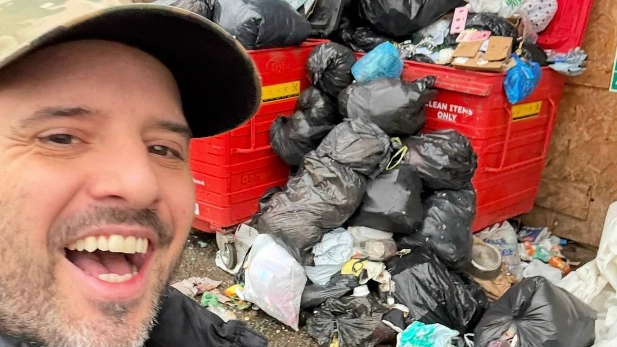 Personal trainer, 43, left 'fuming' after council fine him £600 for 'fly-tipping' envelope 'littered by homeless people who rummaged through waste bins'