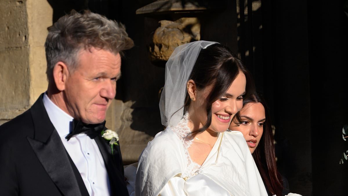 Gordon Ramsay says he cried over the price of daughter Holly's wedding dress and reveals the relationship advice he gave her before she tied the knot with Adam Peaty