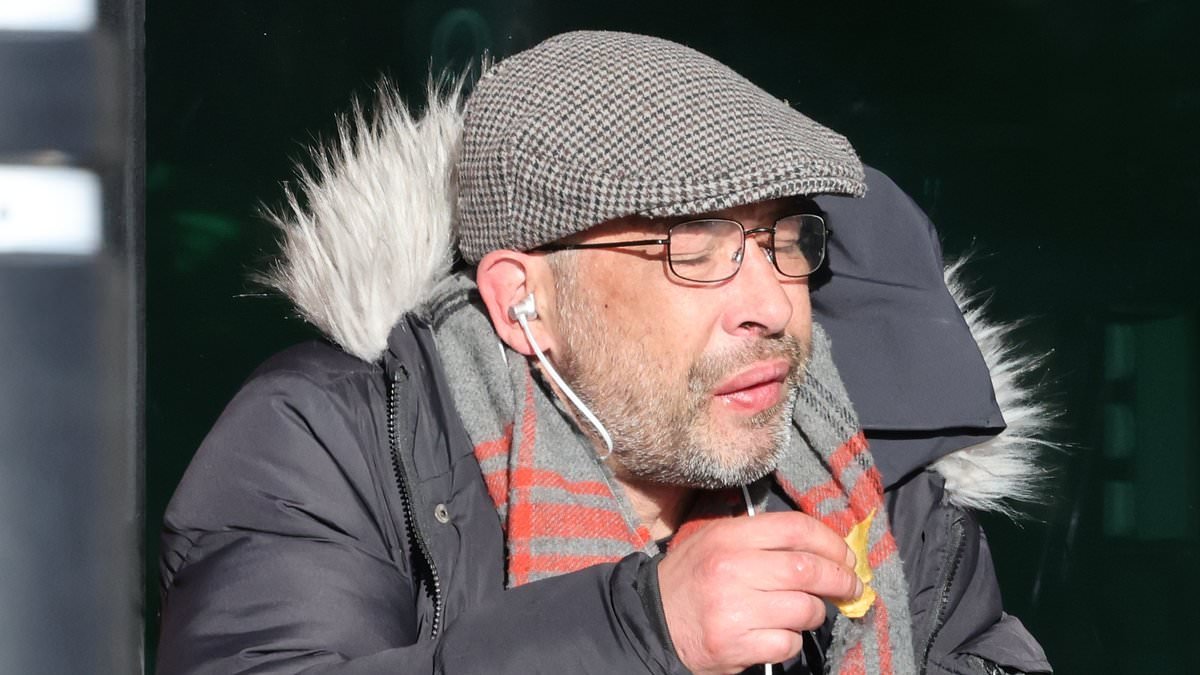 PICTURED: Cheryl's estranged brother Andrew Tweedy is seen 'begging for money and living in a tent outside a supermarket'