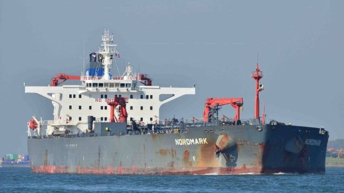 Sanctioned Russian oil tanker 'spotted sailing through English Channel' a day after US seized another rogue ship off Iceland