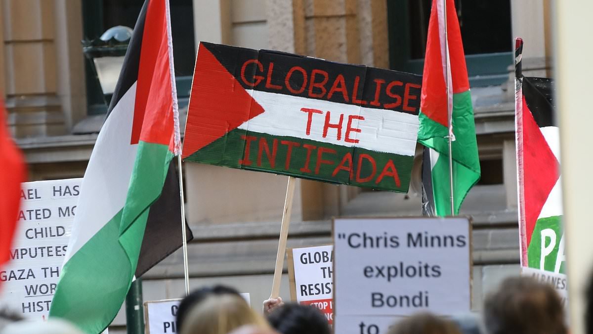Three pro-Palestine protesters are charged over 'intifada' chants after Met Police vowed crackdown in wake of Bondi beach attack