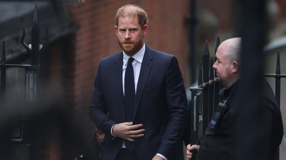 Prince Harry arrives at High Court for start of privacy trial against The Daily Mail's publisher