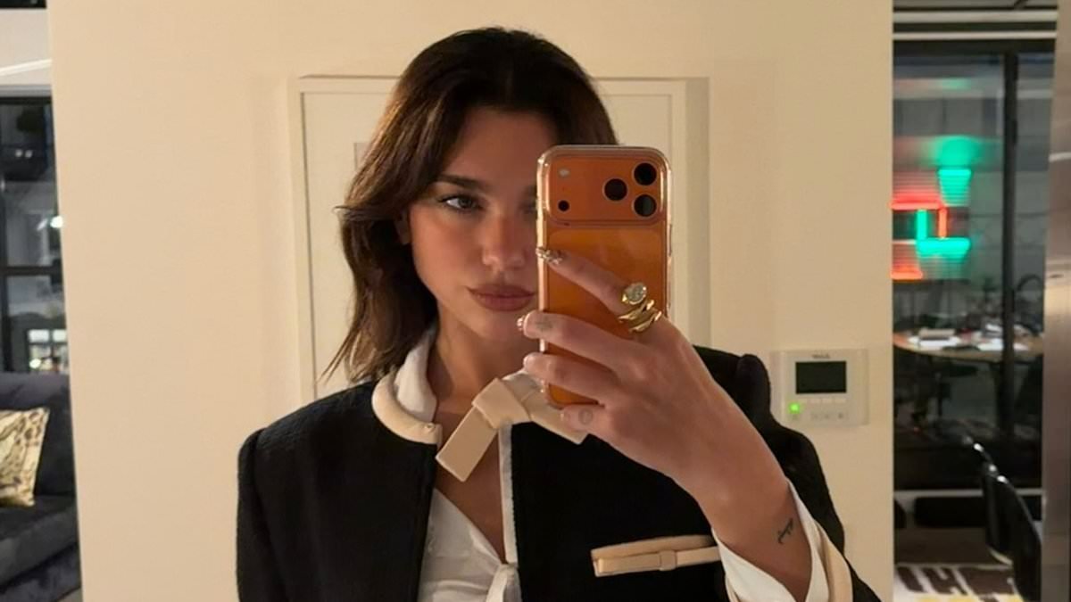Dua Lipa braves the snow with fiancé Callum Turner and enjoys downtime in Paris after wrapping up her tour