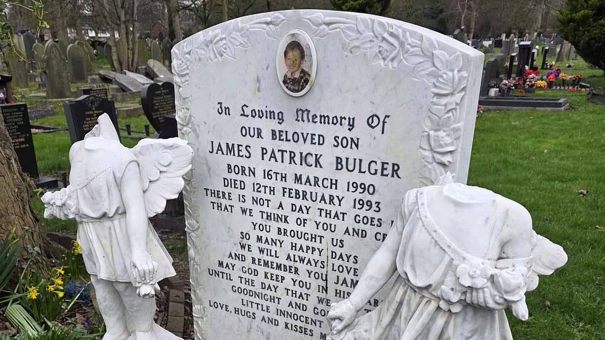 James Bulger's grave is desecrated by vandals as his heartbroken mother issues urgent appeal to find them